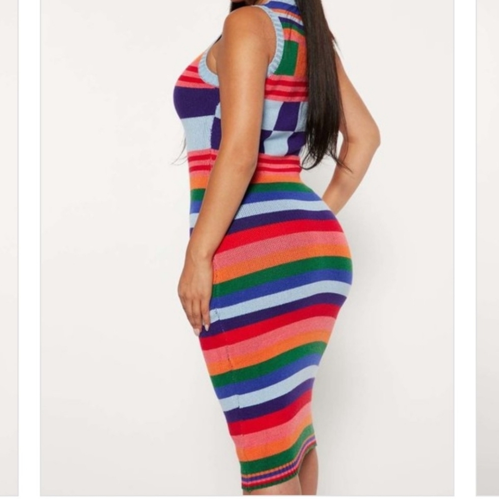 Multi Color Mini Dress - Picture 2 of 2